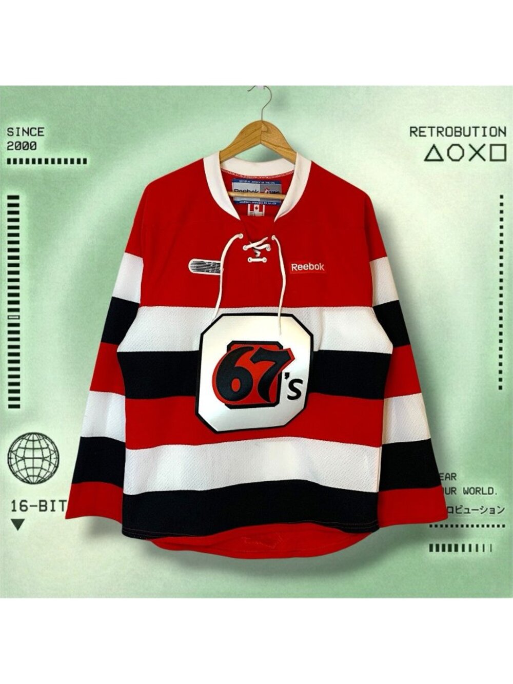 Ottawa 67’s Reebok CHL OHL Hockey Jersey Red Size S